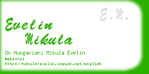 evelin mikula business card